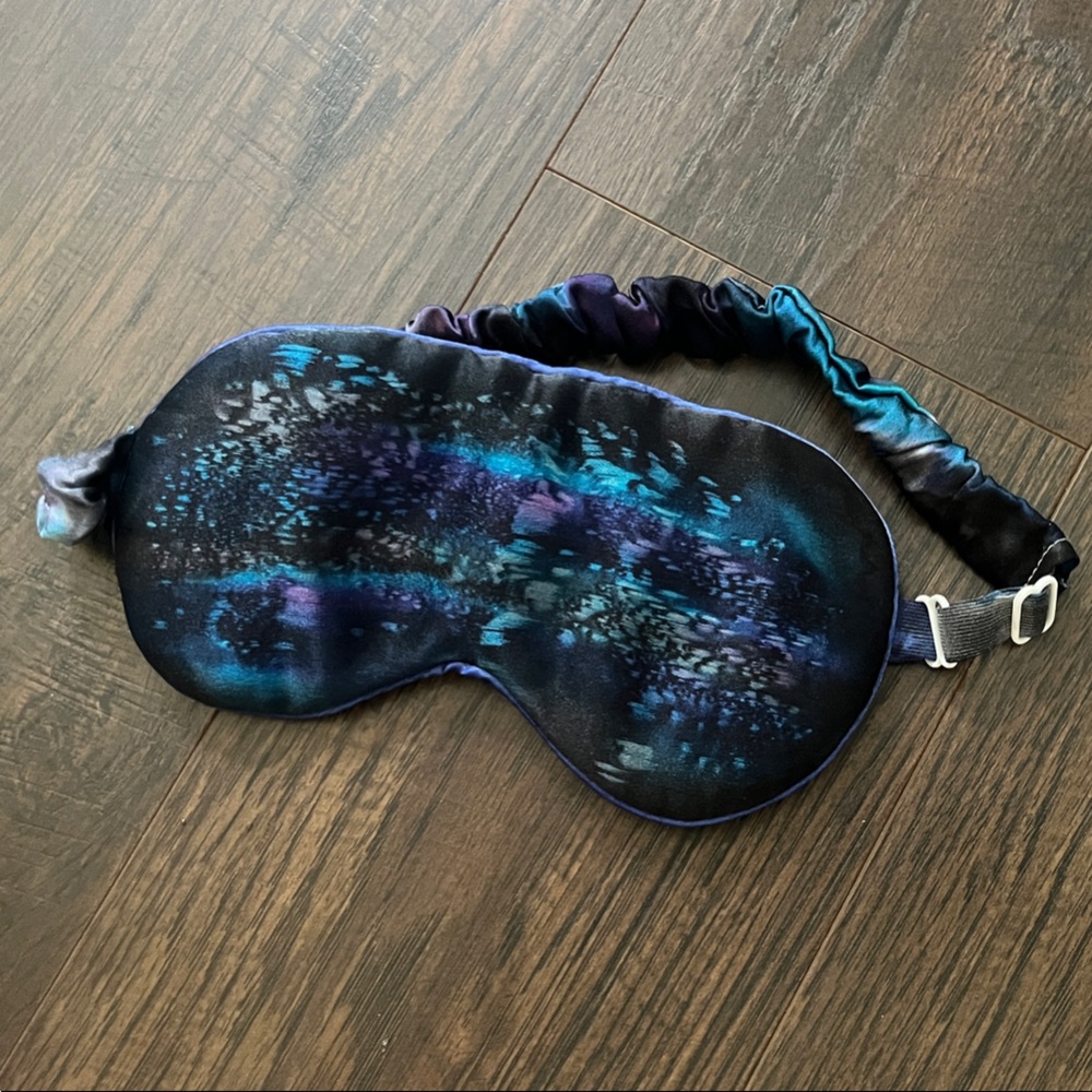 NWT Hand dyed 100% silk sleep mask